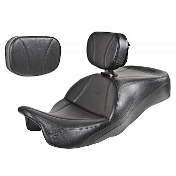 FLH® 2009-2013 1-Piece Touring Seat, Driver Backrest and Sissy Bar Pad