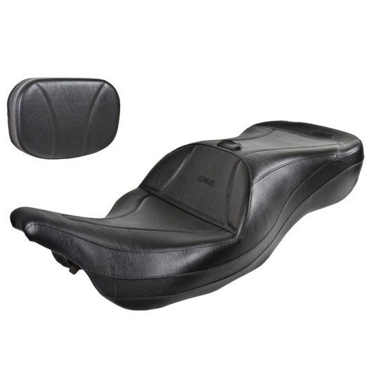 FLH® 1997-2007 Midrider 1-Piece Seat and Sissy Bar Pad - Plain or Studded