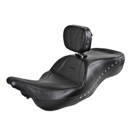 FLH® 1997-2007 Midrider 1-Piece Seat and Driver Backrest - Plain or Studded