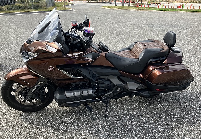 Honda - Goldwing GL1800 Seat - Java Croc Inlays