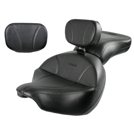 Boulevard C109 Seat, Passenger Seat, Driver Backrest and Sissy Bar Pad - Plain or Studded