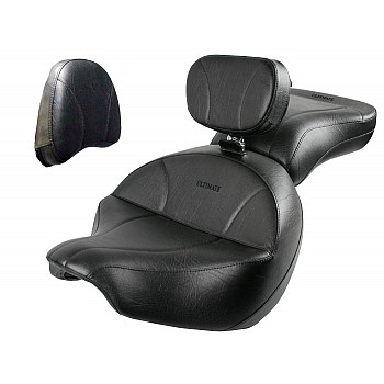 Boulevard C109 Seat, Passenger Seat, Driver Backrest and Stock Sissy Bar Pad Cover - Plain or Studded