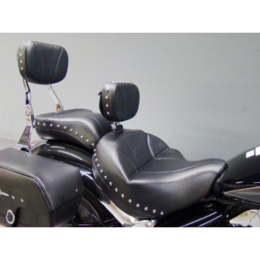 Boulevard C109 Seat, Passenger Seat, Driver Backrest and Sissy Bar Pad - Plain or Studded