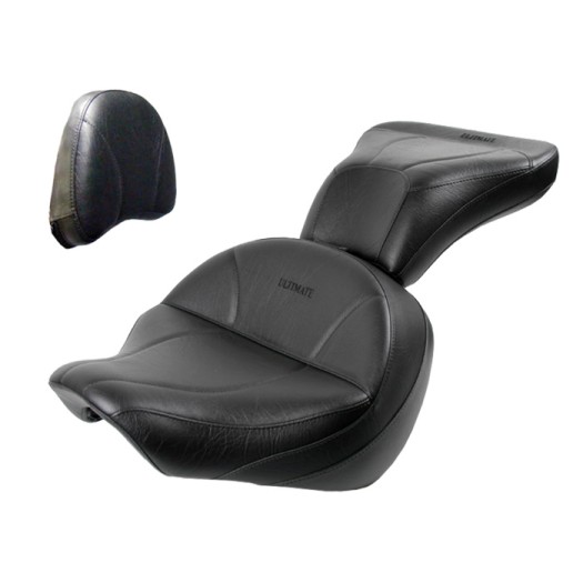 Boulevard C50 and Volusia 800 Midrider Seat, Passenger Seat and Stock Sissy Bar Pad Cover - Plain or Studded