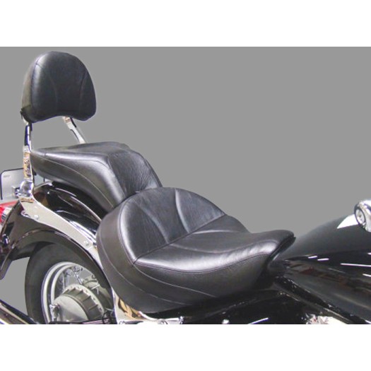 Boulevard C50 and Volusia 800 Midrider Seat, Passenger Seat and Stock Sissy Bar Pad Cover - Plain or Studded