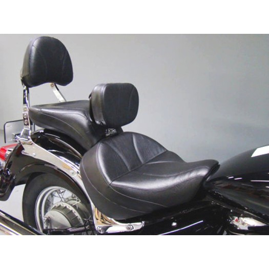 Boulevard C50 and Volusia 800 Midrider Seat, Passenger Seat, Driver Backrest and Stock Sissy Bar Pad Cover - Plain or Studded