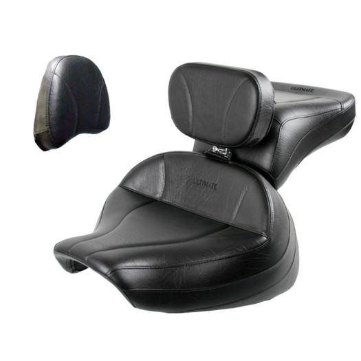 Boulevard C90 / C90T Midrider Seat, Passenger Seat, Driver Backrest and Stock Sissy Bar Pad Cover - Plain or Studded