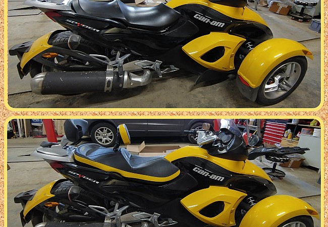 Can-Am Spyder RS with yellow