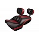 Spyder F3 Seat - Dark Red Ostrich Inlays and Logos (2020 and Newer)