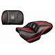 Spyder F3 Seat - Dark Red Ostrich Inlays and Logos (2021 and Newer)
