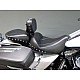 FLH® 1997-2007 2-Piece Midrider Seat, Passenger Seat and Driver Backrest - Plain or Studded