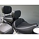FLH® 1997-2007 2-Piece Midrider Seat, Passenger Seat, Driver Backrest and Sissy Bar Pad - Plain or Studded