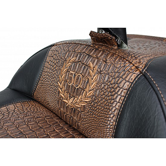 Goldwing Tour Seat, Driver Backrest and Ultimate Passenger Backrest - 50th Anniversary Edition - Brown (2021 and Newer)