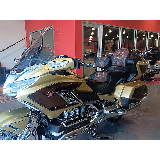 Goldwing Tour Seat, Driver Backrest and Ultimate Passenger Backrest - 50th Anniversary Edition - Brown (2021 and Newer)