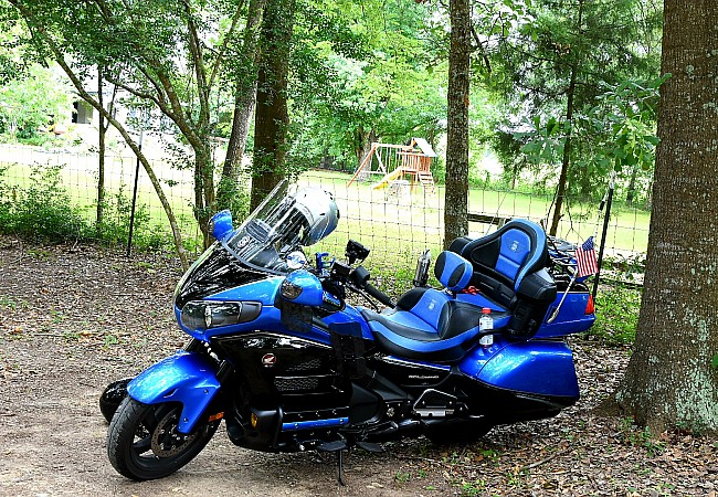 Honda Goldwing - Blue inlays with 1800 logo