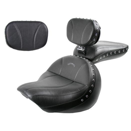 Driver Seat, Passenger Seat, Driver Backrest & Sissy Bar Pad for Road Star