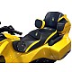 Spyder RT Seat, Driver Backrest and Passenger Backrest - Side Yellow Inlays, Logos and Fuel Door (2010 - 2019)