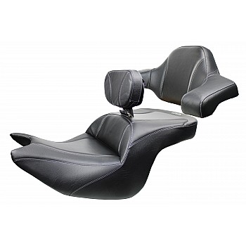 Goldwing Tour Seat, Driver Backrest and Ultimate Passenger Backrest - Apex Carbon Fiber Inlay (2018 - 2020)