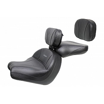 VTX 1300 C Midrider Seat, Passenger Seat, Driver Backrest and Sissy Bar Pad - Plain or Studded