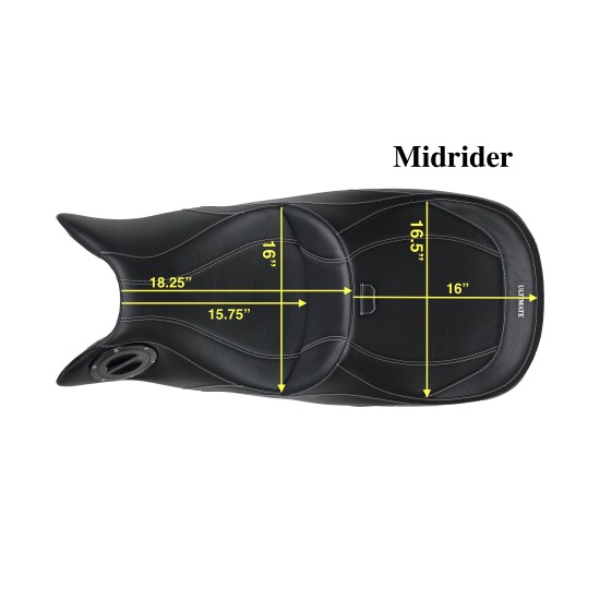 Spyder RT Seat, Driver Backrest and Passenger Backrest - Aluminum Ostrich Inlays, Logos (2020 and Newer)