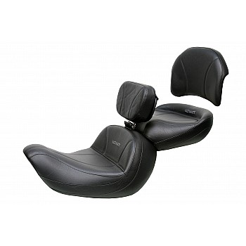 Valkyrie Interstate Lowrider Seat, Passenger Seat, Driver Backrest and Passenger Backrest Pad - Plain or Studded - (1999 - 2001)