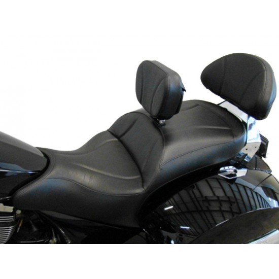 Cross Roads / Cross Country / Hard-Ball Midrider Seat, Driver Backrest and Stock Sissy Bar Pad Cover