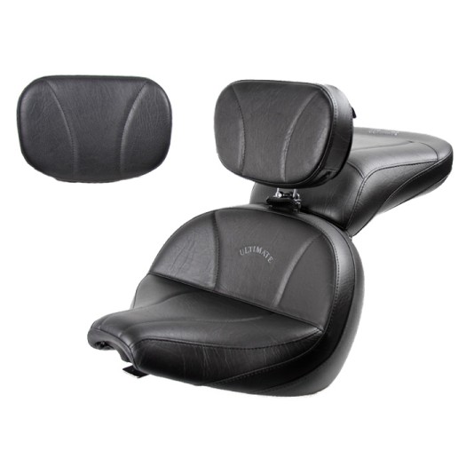 Lowrider Driver Seat, Passenger Seat, Driver Backrest & Sissy Bar Pad for V-Star 650 Custom