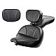 V-Star 650 Classic Lowrider Seat, Passenger Seat, Driver Backrest and Sissy Bar Pad - Plain or Studded