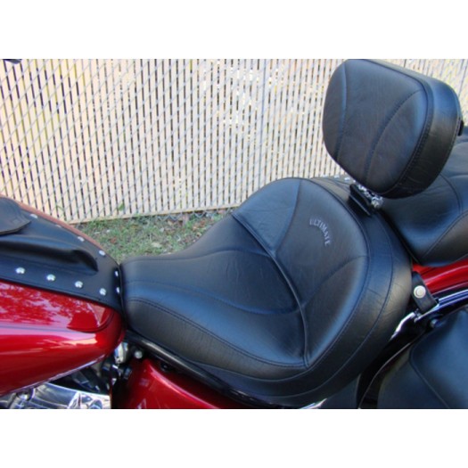 Driver Backrest for V-Star 650 Custom Ultimate Seat - Plain or Studded