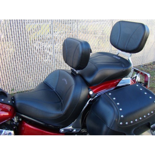 Lowrider Driver Seat, Passenger Seat, Driver Backrest & Sissy Bar Pad for V-Star 650 Custom