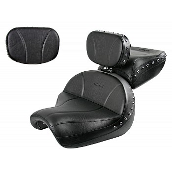 Vulcan 1500 Seat, Passenger Seat, Driver Backrest and Sissy Bar Pad - Plain or Studded
