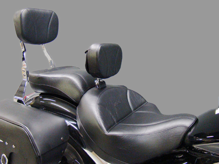 Boulevard C109 Seat, Passenger Seat, Driver Backrest and Sissy Bar Pad - Plain or Studded