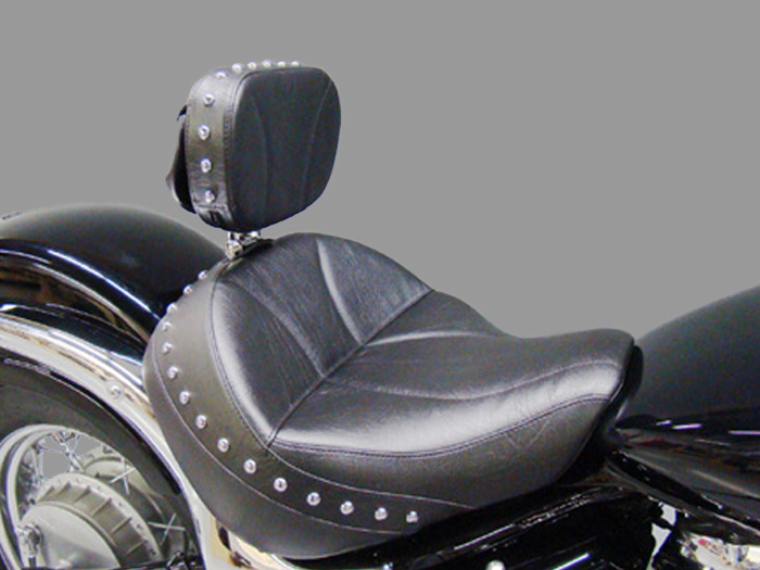 Driver Backrest Pad Kit For Suzuki Boulevard C50 C90 & Volusia VL800 – Black Vinyl, 90 Day Warranty