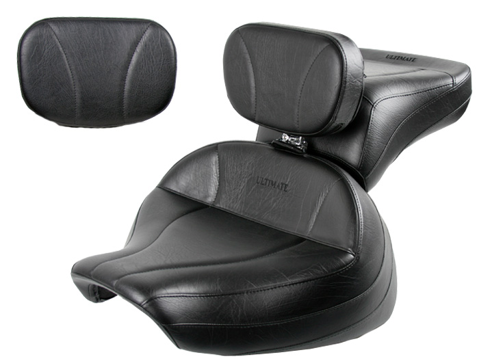 Boulevard C90 / C90T Midrider Seat, Passenger Seat, Driver Backrest and Sissy Bar Pad - Plain or Studded