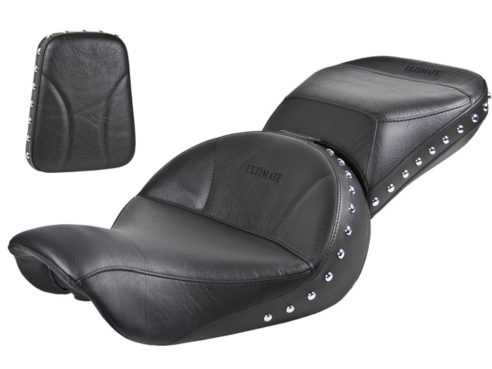 Dyna Seat, Passenger Seat and Sissy Bar Pad - Plain or Studded (2006 - 2017)