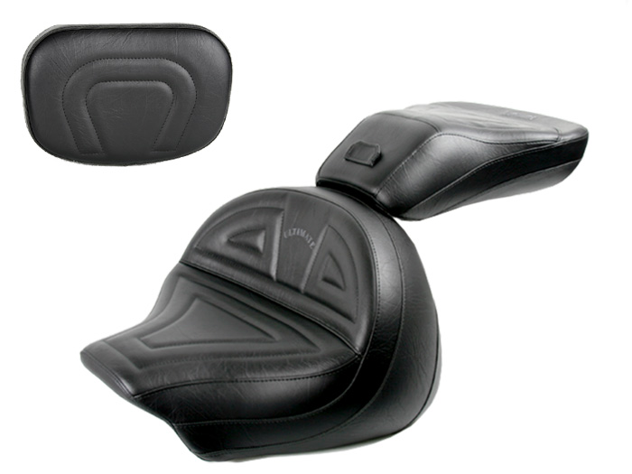 Royal Star Midrider Seat, Passenger Seat and Sissy Bar Pad - Plain or Studded