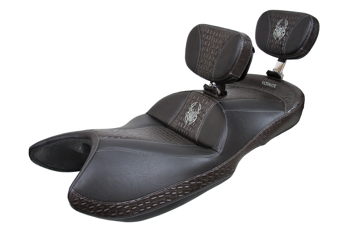 Spyder GS / RS Seat - Ultimate Ebony Croc Inlays and Logos