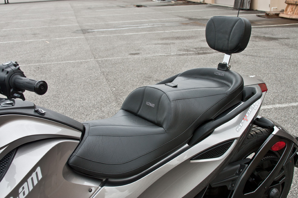 Spyder ST Reduced Reach Seat and Passenger Backrest