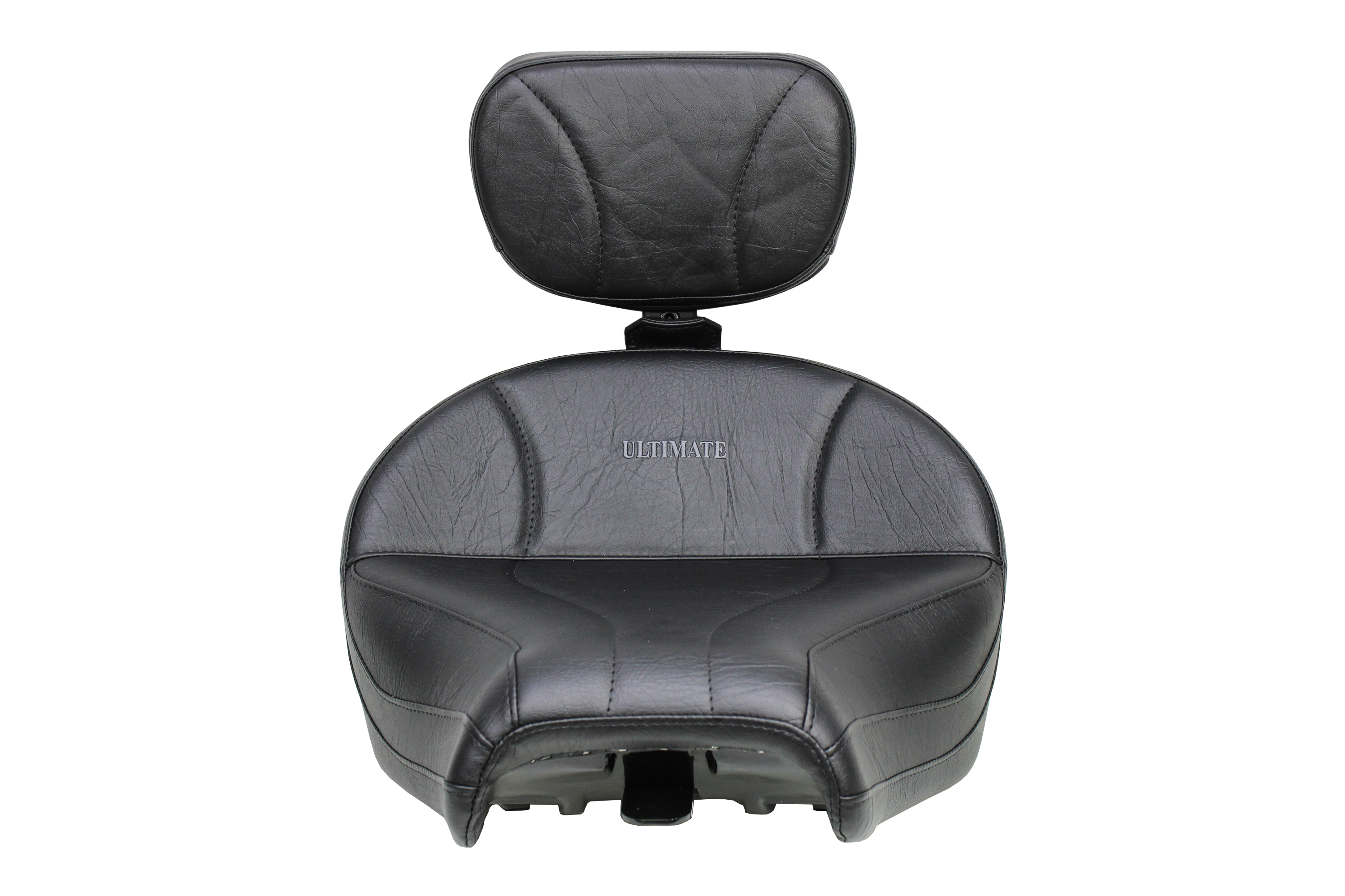 Cavalry Adjustable Driver Backrest For Honda VTX 1300 / 1800 C - Black Vinyl With Mounting Hardware