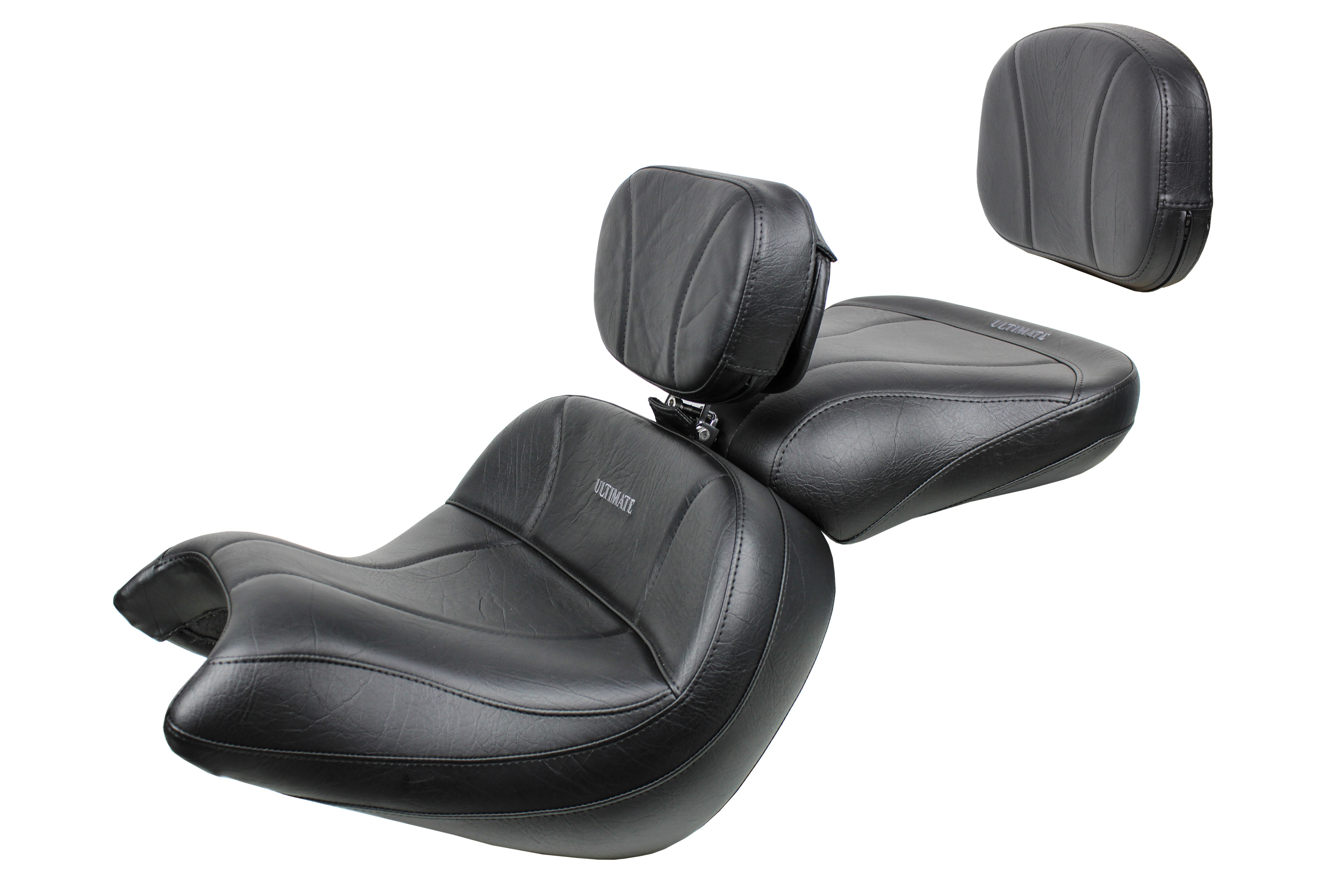 VTX 1800 C Lowrider Seat, Passenger Seat, Driver Backrest and Sissy Bar Pad - Plain or Studded