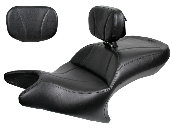Cross Roads / Cross Country / Hard-Ball Midrider Seat, Driver Backrest and Sissy Bar Pad