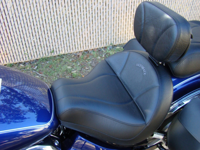 V-Star 1100 Custom Driver Backrest - Plain or Studded
