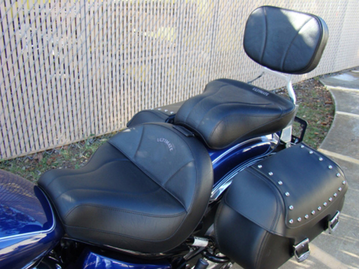 V-Star 1100 Classic Midrider Seat, Passenger Seat and Sissy Bar Pad - Plain or Studded