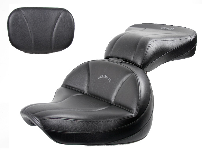 V-Star 950 Midrider Seat, Passenger Seat, and Sissy Bar Pad - Plain or Studded