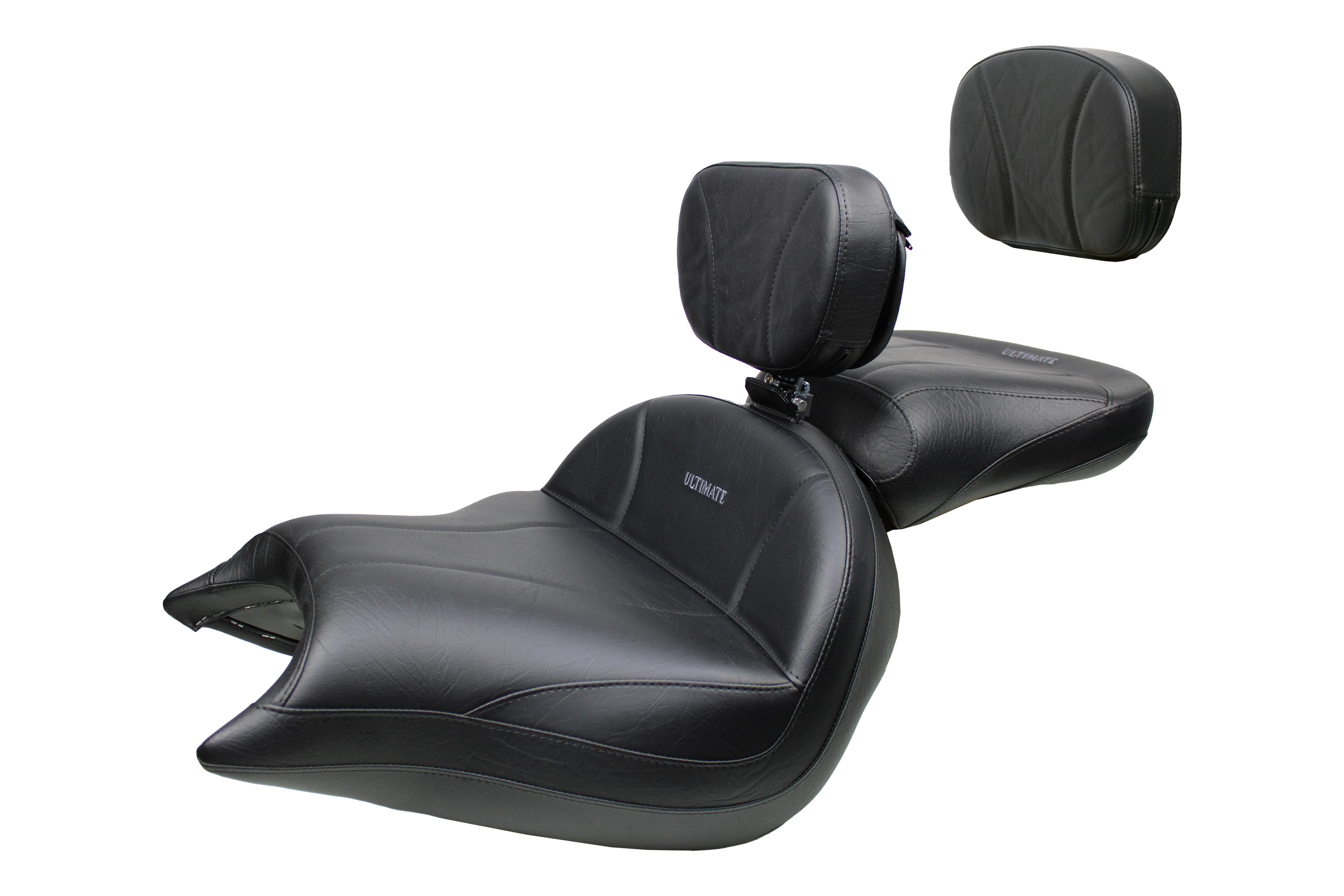 VTX 1800 N Neo Big Boy Seat, Passenger Seat, Driver Backrest and Sissy Bar Pad - Plain or Studded