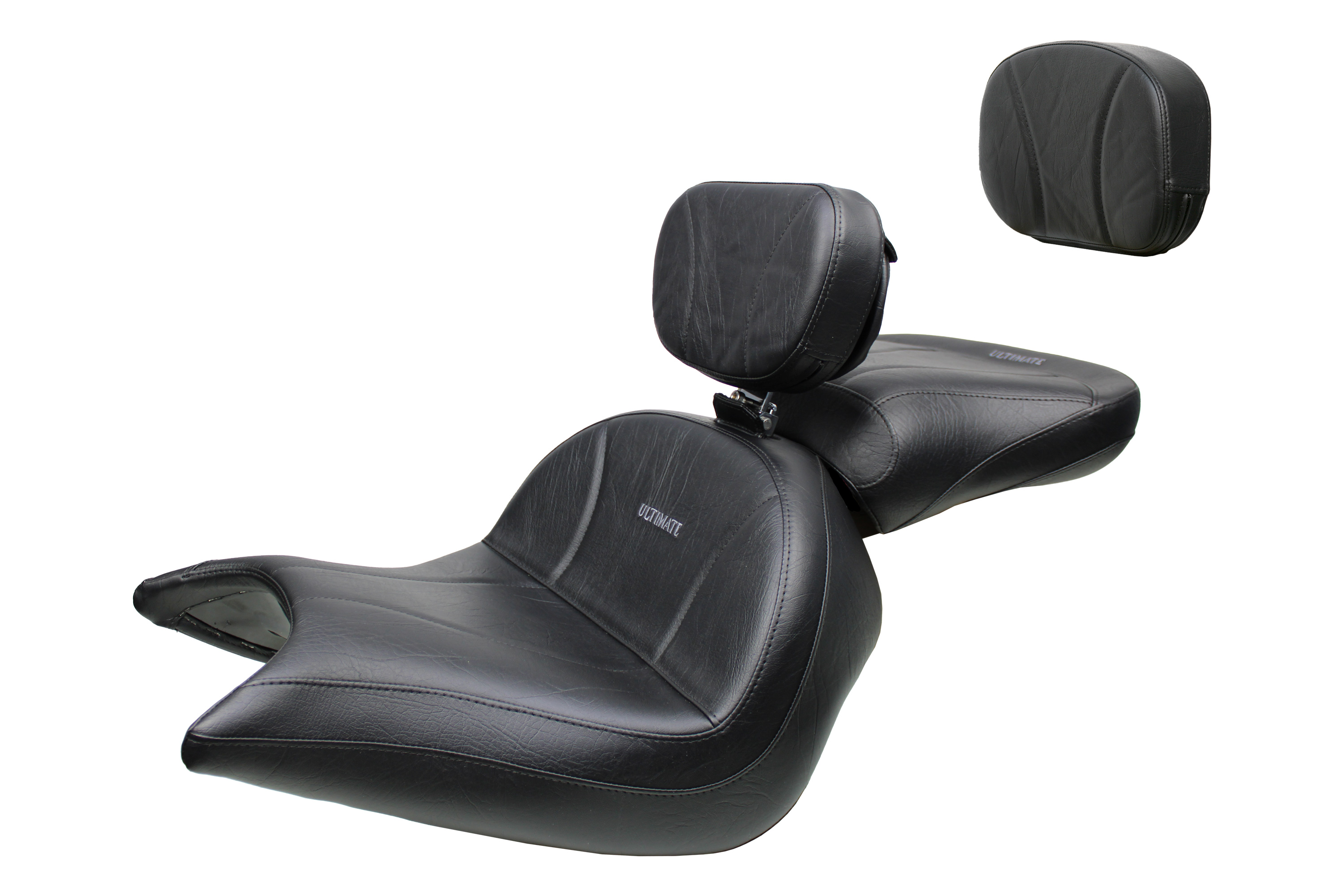 VTX 1800 N Neo Lowrider Seat, Passenger Seat, Driver Backrest and Sissy Bar Pad - Plain or Studded
