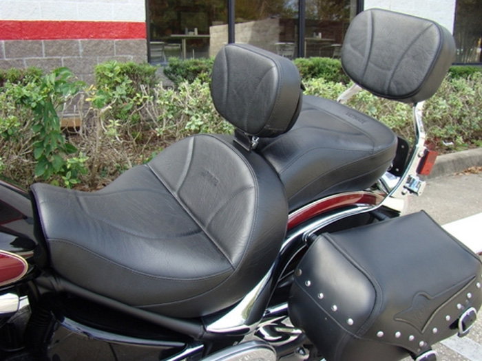 Vulcan 2000 Seat, Passenger Seat, Driver Backrest and Sissy Bar Pad - Plain or Studded